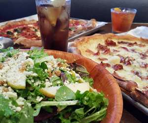 urbn pizzas, and salads